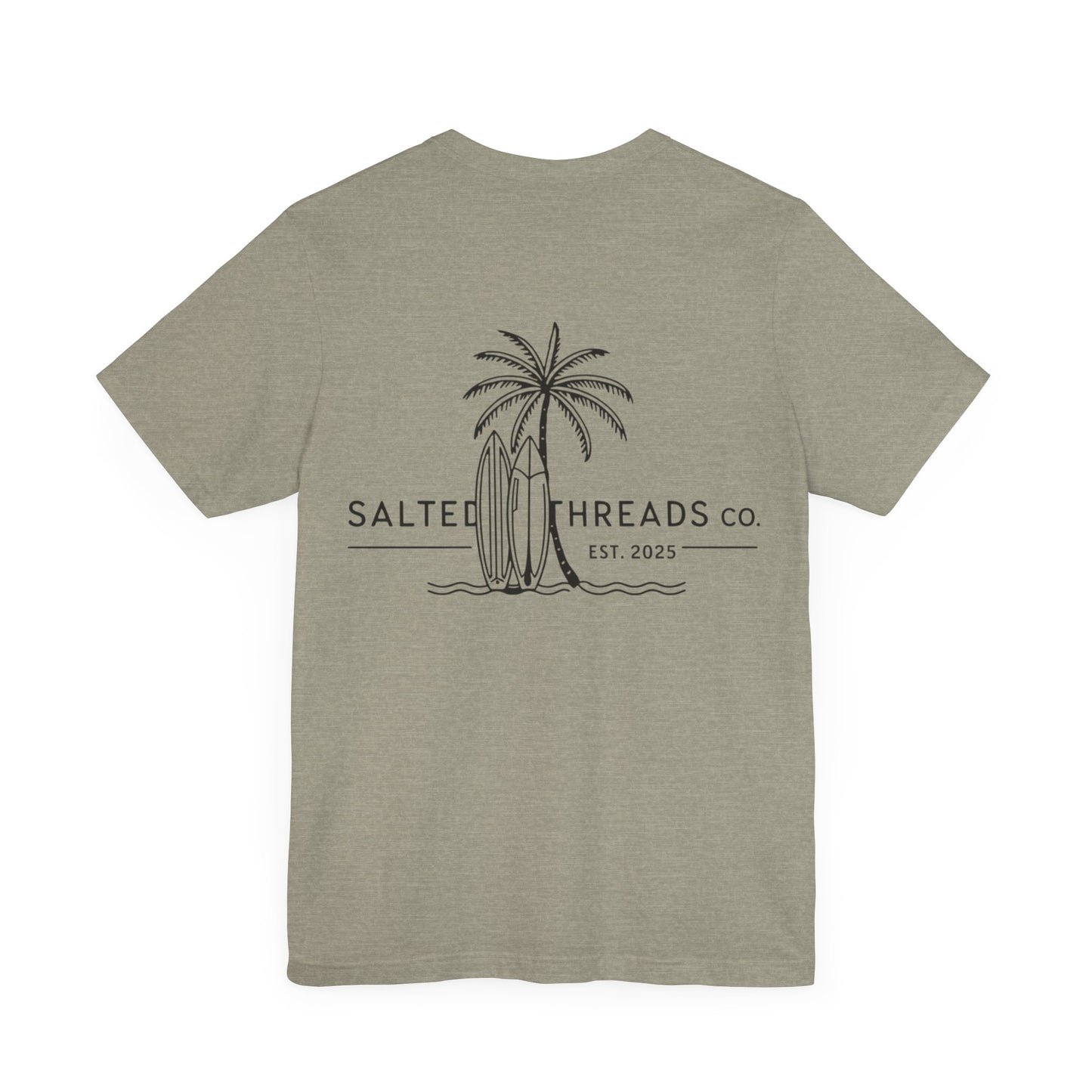 Beach Life Unisex Tee Heather Stone