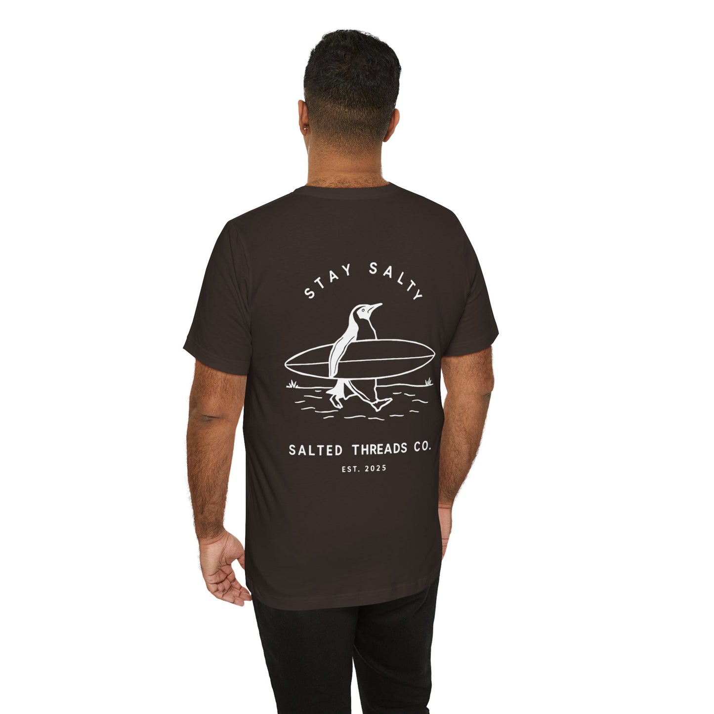 Stay Salty Penguin Unisex Short Sleeve Tee