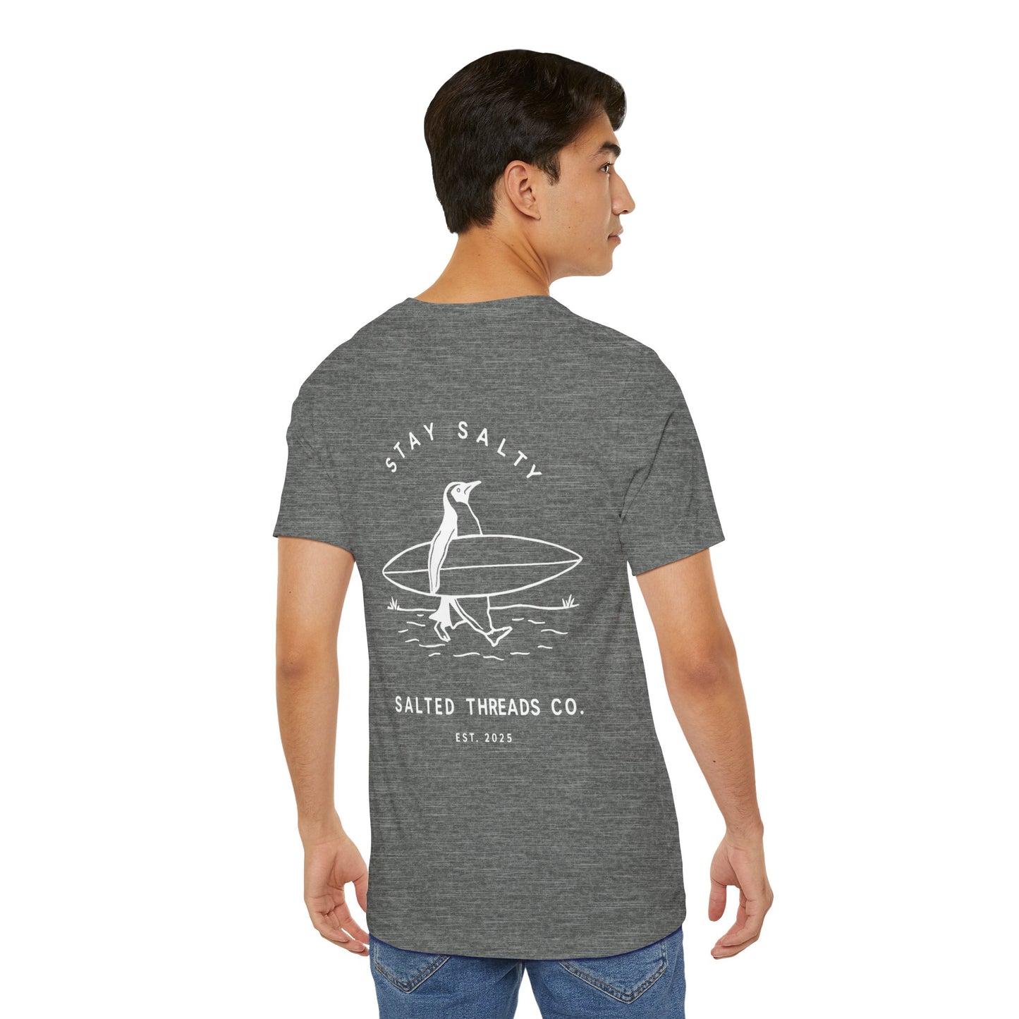Stay Salty Penguin Unisex Short Sleeve Tee