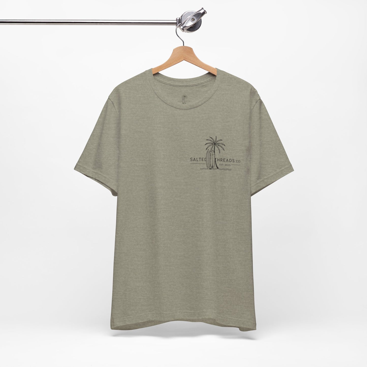 Beach Life Unisex Tee Heather Stone
