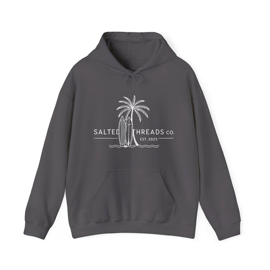 Salted Threads Co. Surf Vibes Unisex Heavy Blend Hoodie - Charcoal