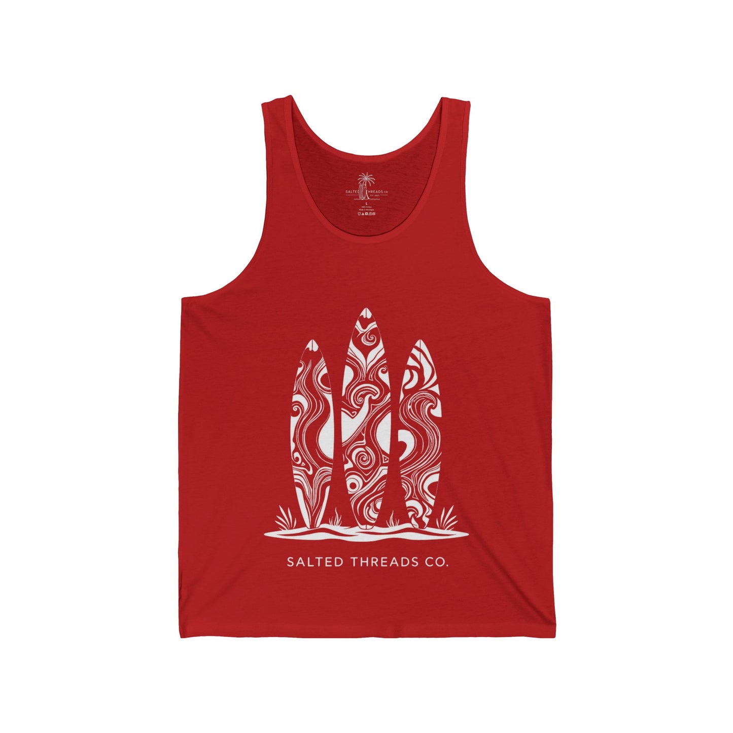 Salted Threads Co. Surf-Inspired Unisex Jersey Tank - Three Amigos