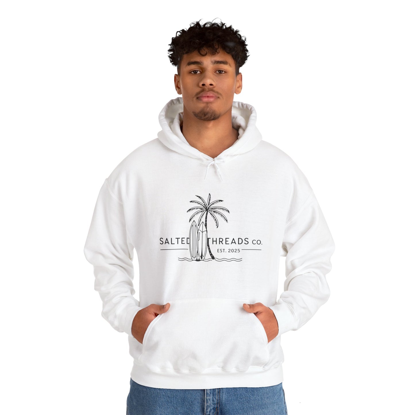 Beach Vibes Hooded Sweatshirt White