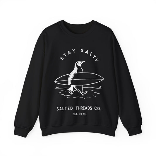 Stay Salty Penguin - Crewneck Sweatshirt - Perfect for Everyday Comfort