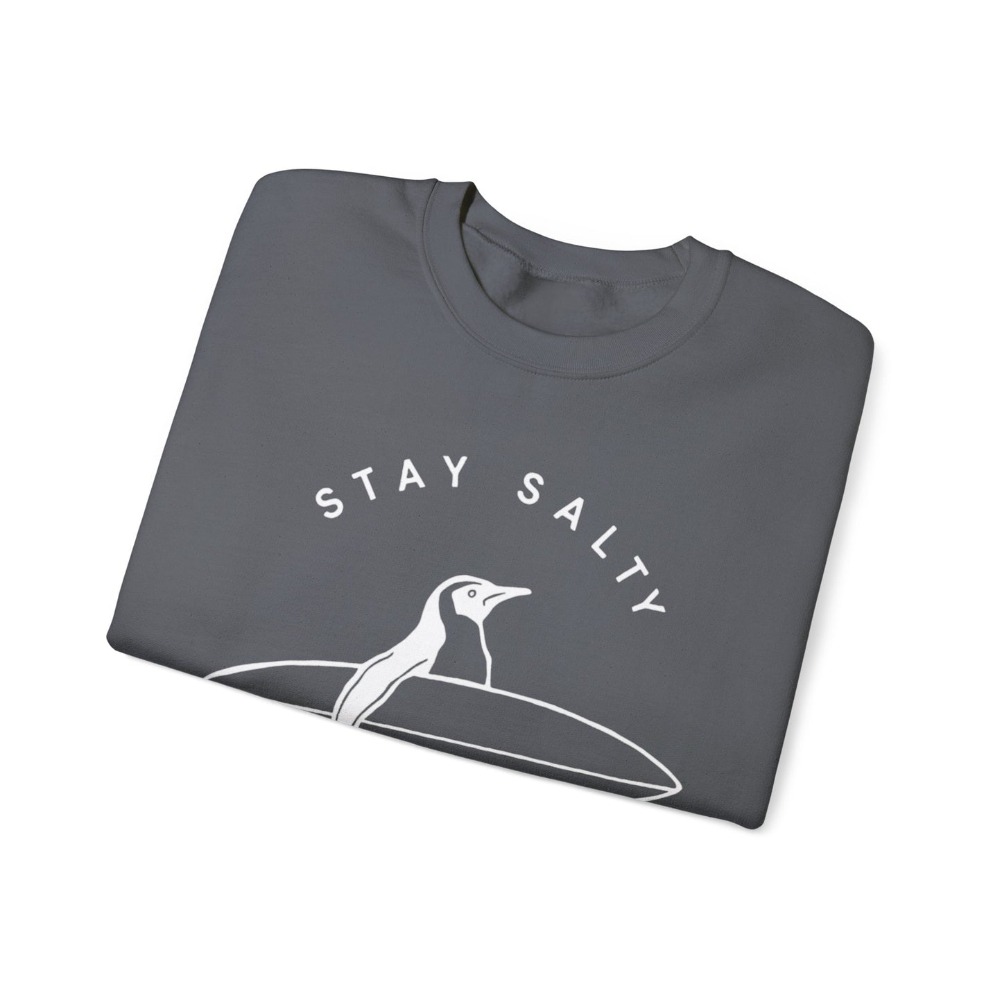 Stay Salty Penguin - Crewneck Sweatshirt - Perfect for Everyday Comfort