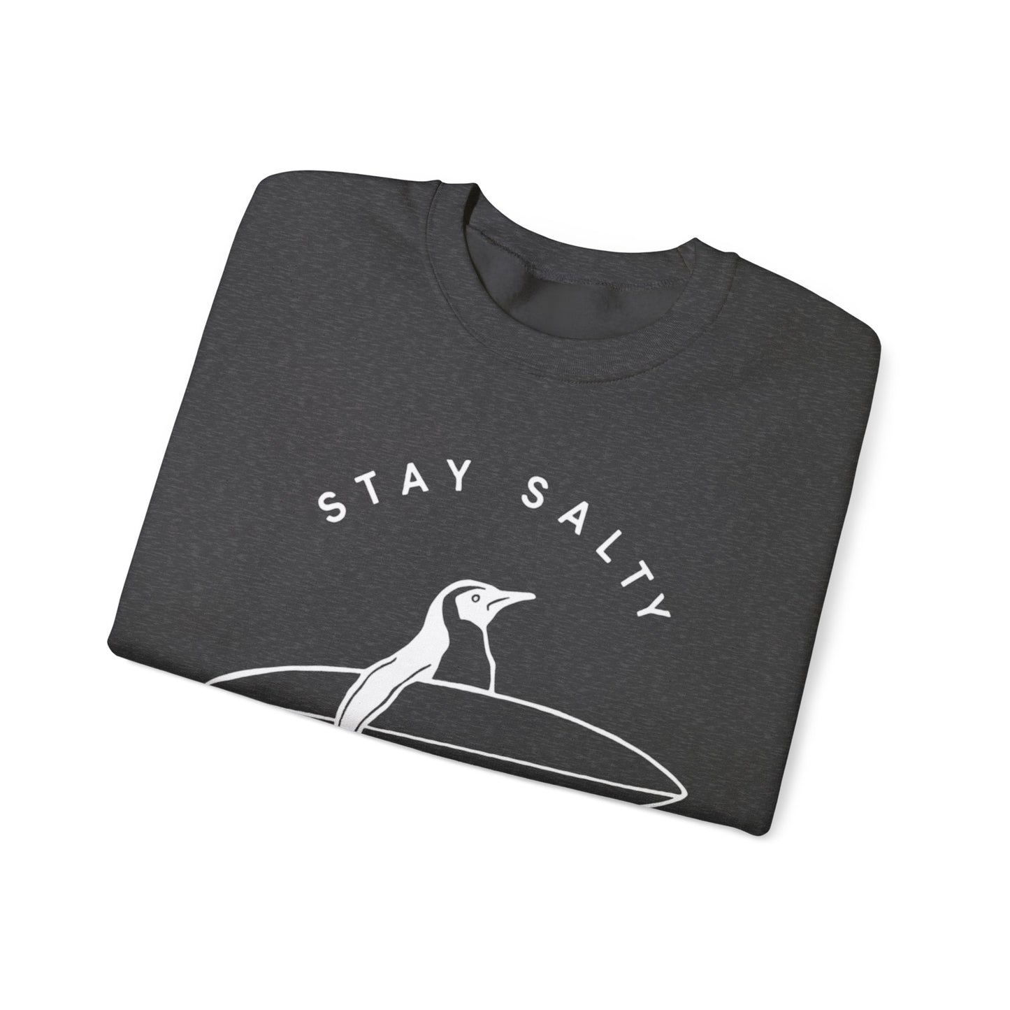 Stay Salty Penguin - Crewneck Sweatshirt - Perfect for Everyday Comfort