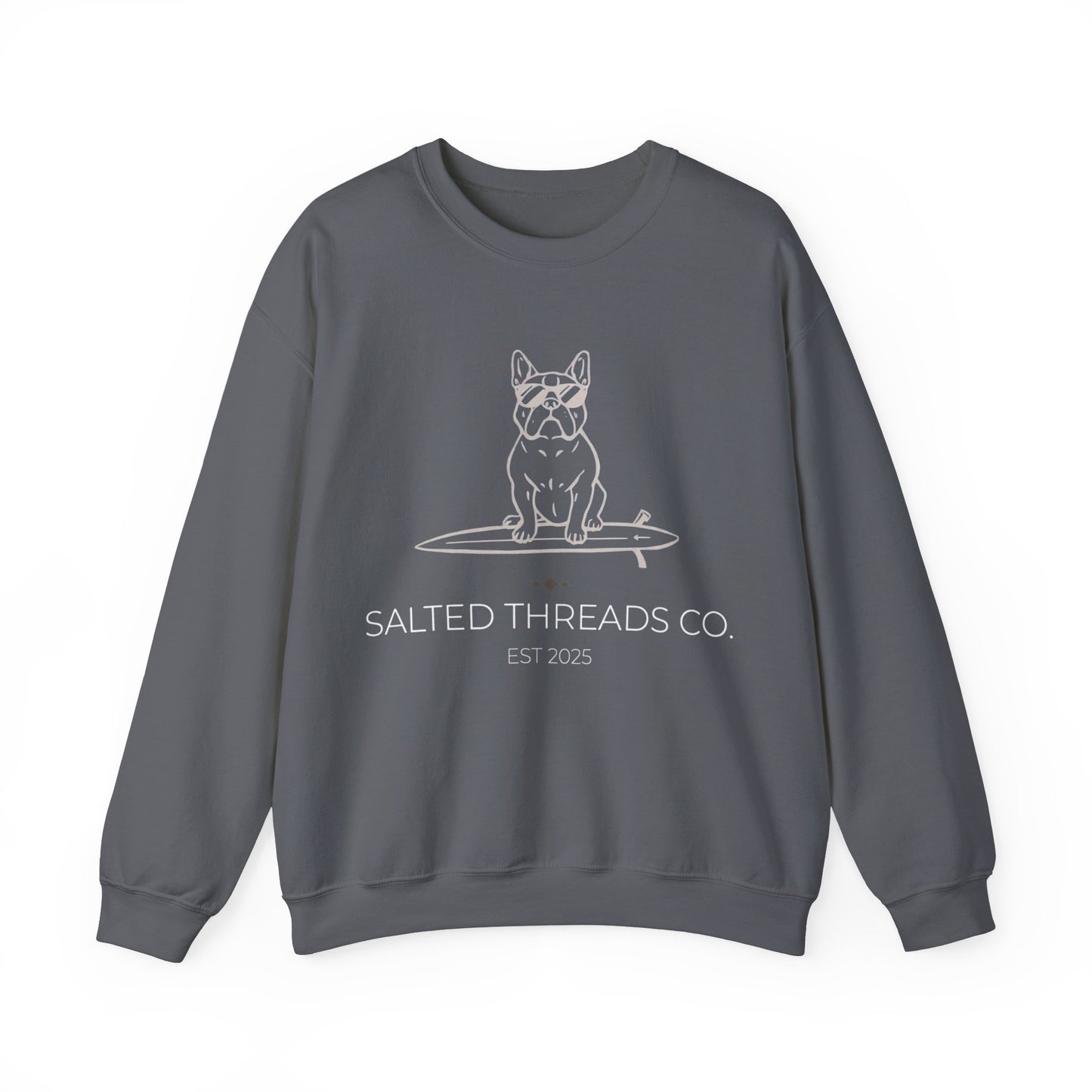 Salted Threads Co. French Bulldog Unisex Heavy Blend™ Crewneck Sweatshirt