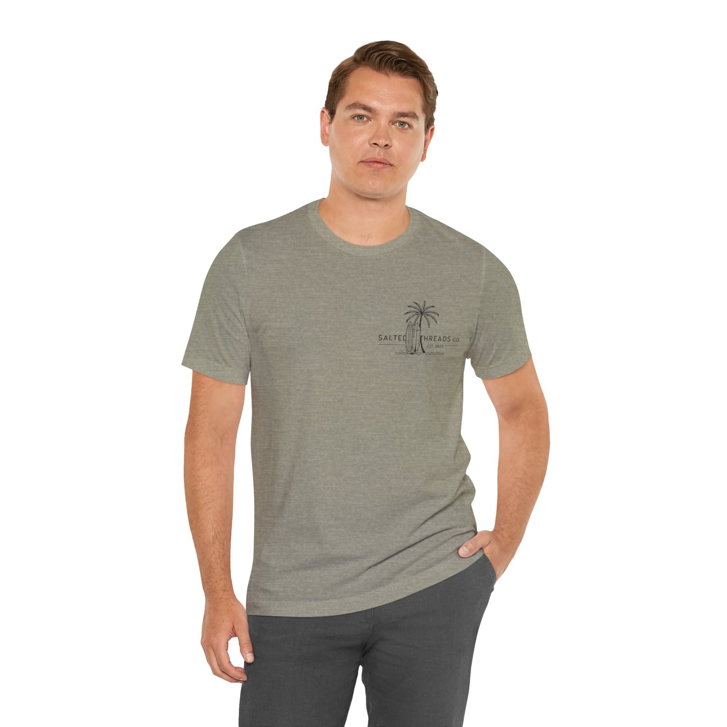 Beach Life Unisex Tee Heather Stone