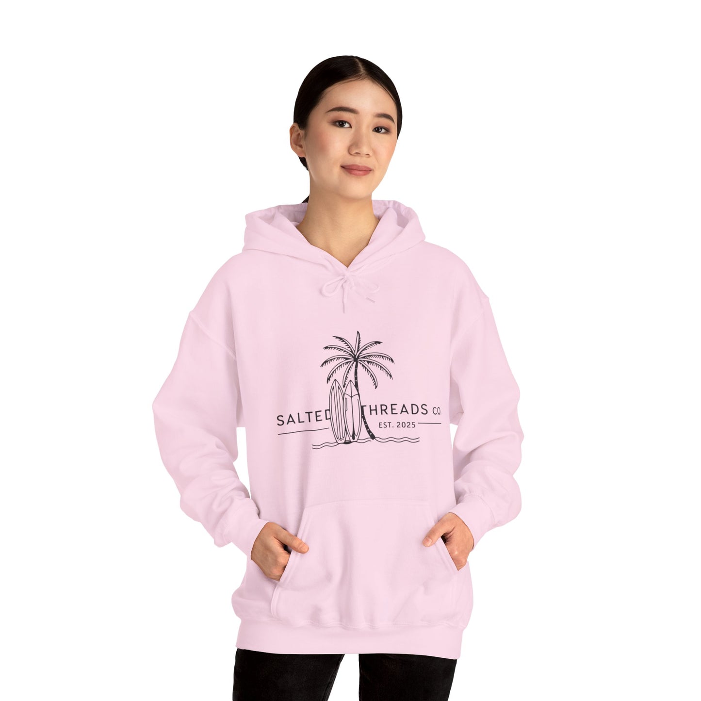 Beach Vibes Hooded Sweatshirt Pink