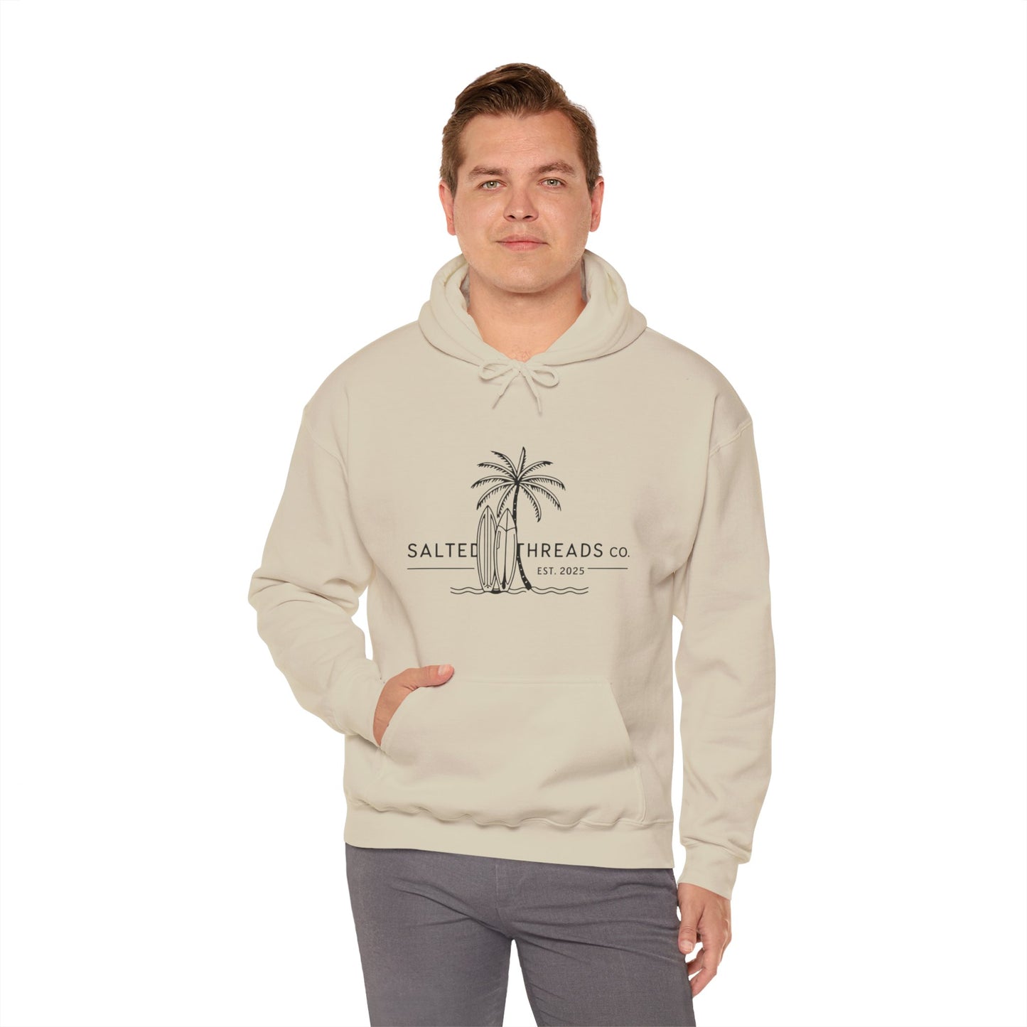 Beach Vibes Hooded Sweatshirt Sand