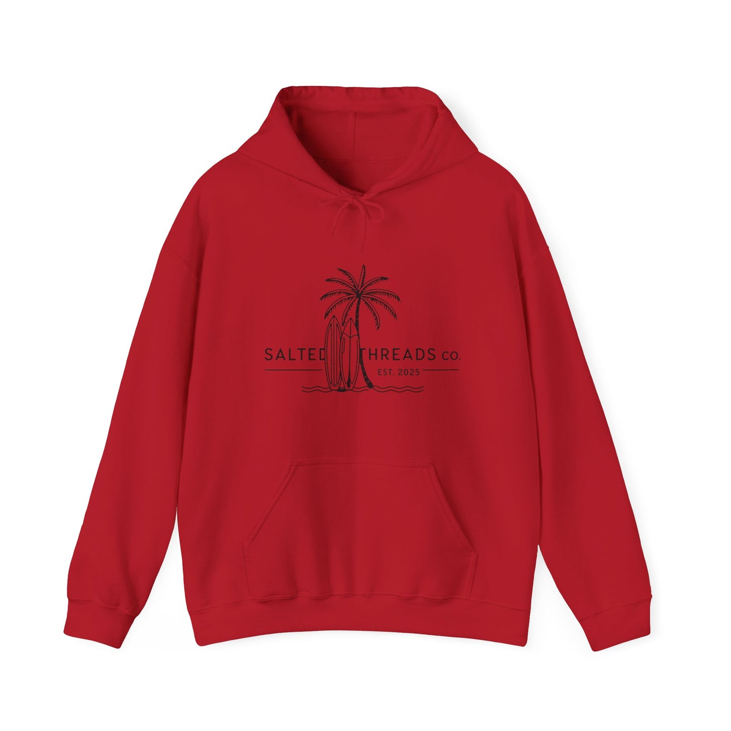 Beach Vibes Hooded Sweatshirt Cherry Red