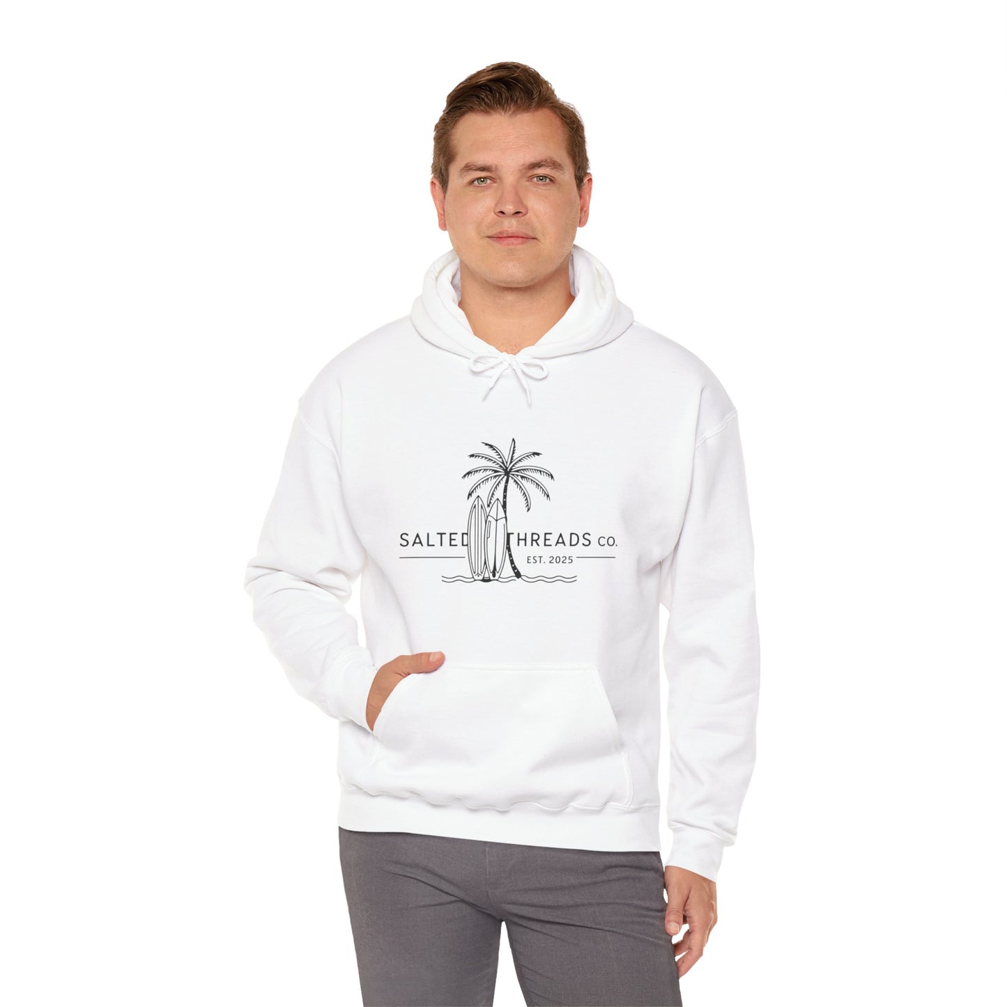 Beach Vibes Hooded Sweatshirt White