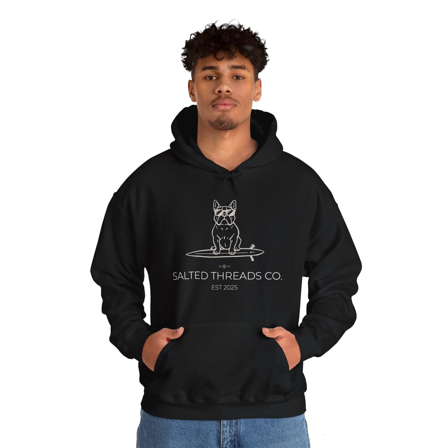 Salted Threads French Bull Hoodie - Unisex Heavy Blend™ Sweatshirt - D