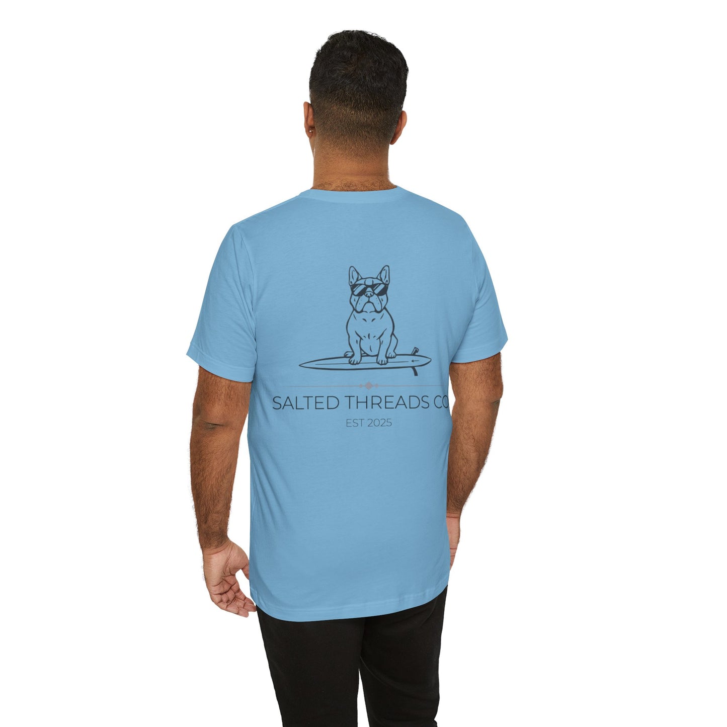 Salted Threads Co. Unisex Surf Dog Tee - Casual Summer Wear