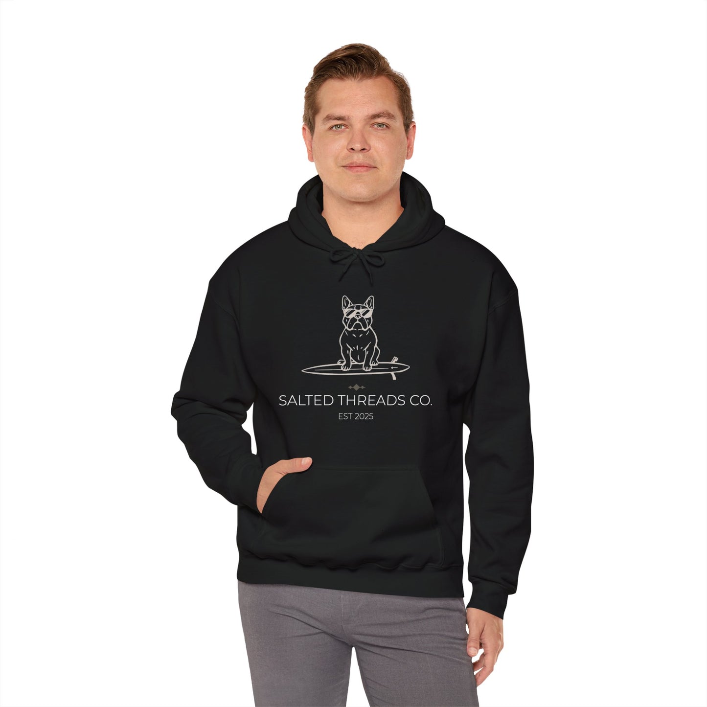 Salted Threads French Bull Hoodie - Unisex Heavy Blend™ Sweatshirt - D