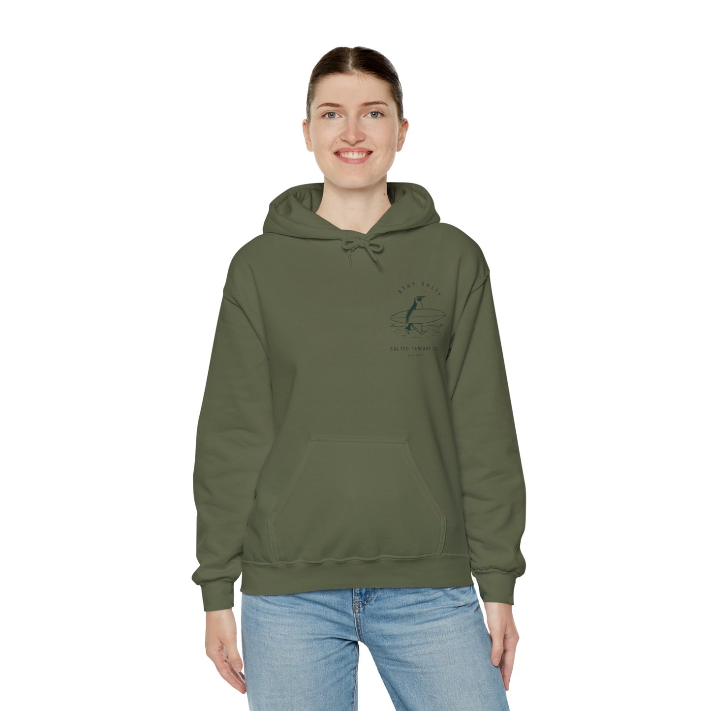 Stay Salty Penguin – Cozy Heavy Blend Hoodie