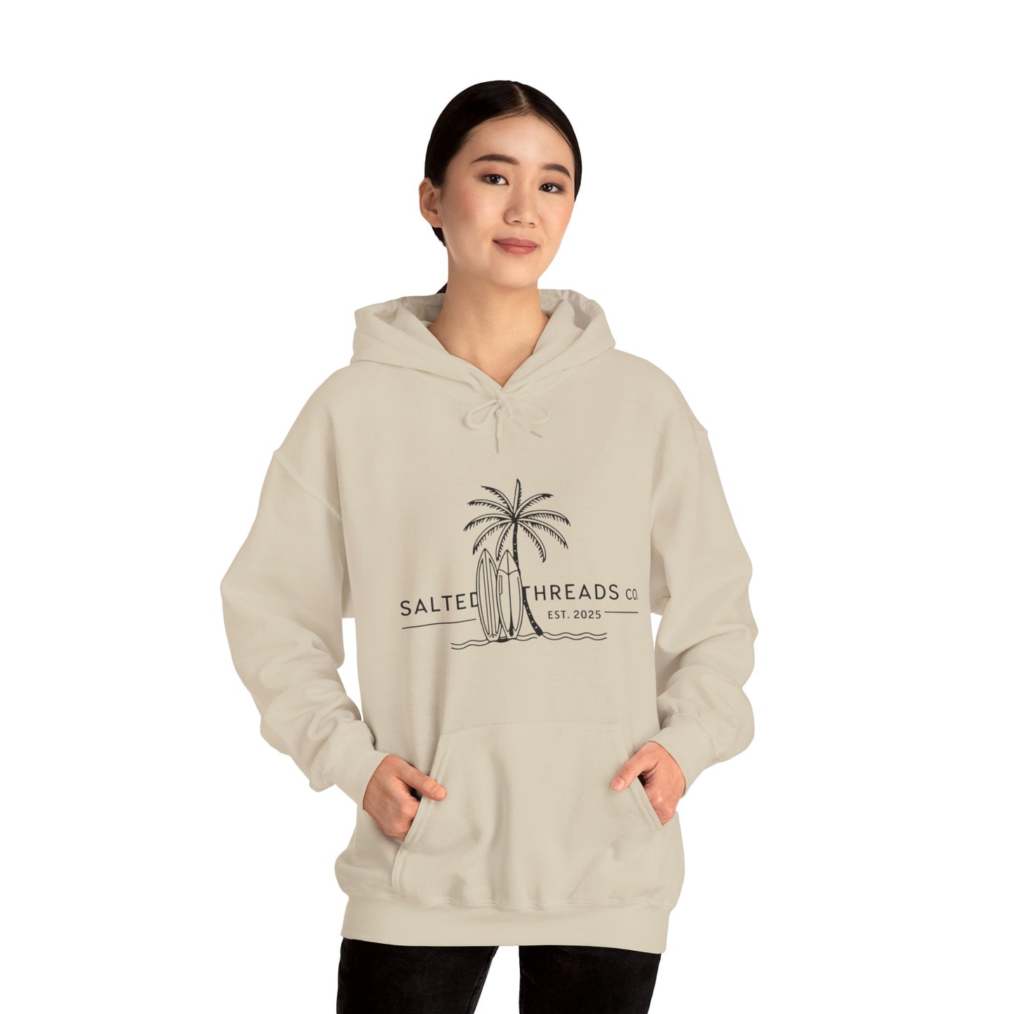 Beach Vibes Hooded Sweatshirt Sand