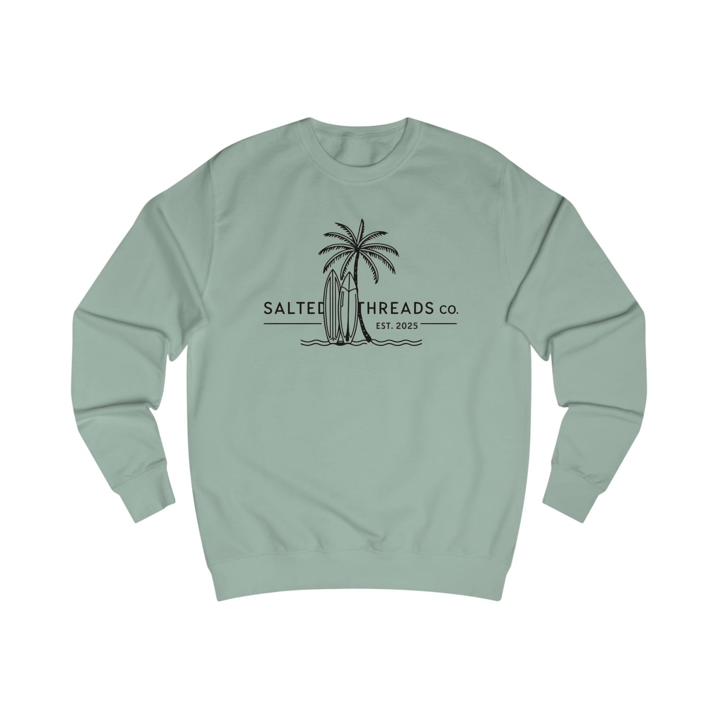 Beach Life Unisex Sweatshirt - Look Great on the Beach - Dusty Green