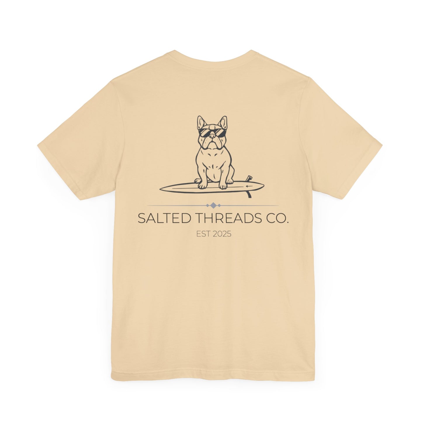 Salted Threads Co. Unisex Surf Dog Tee - Casual Summer Wear