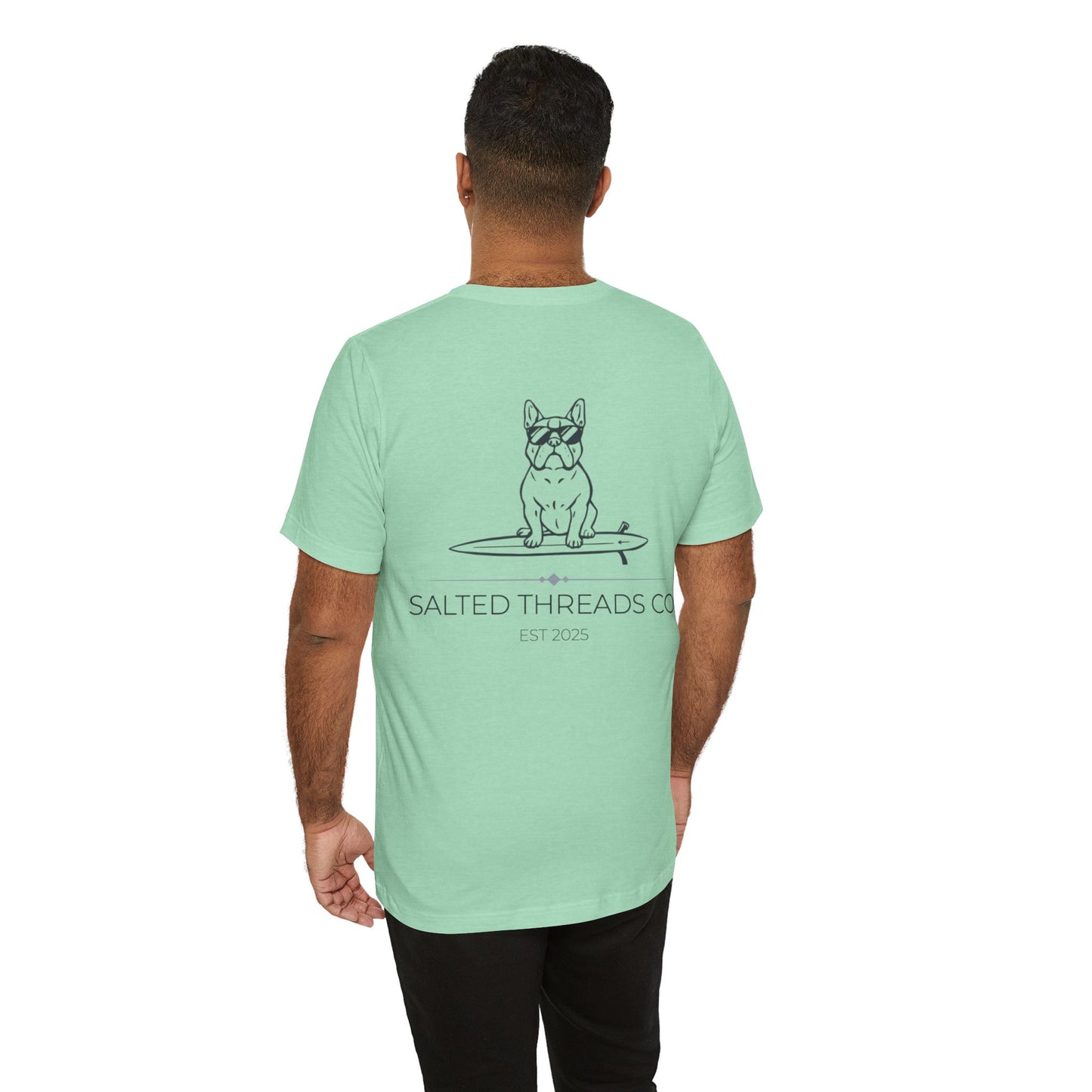 Salted Threads Co. Unisex Surf Dog Tee - Casual Summer Wear