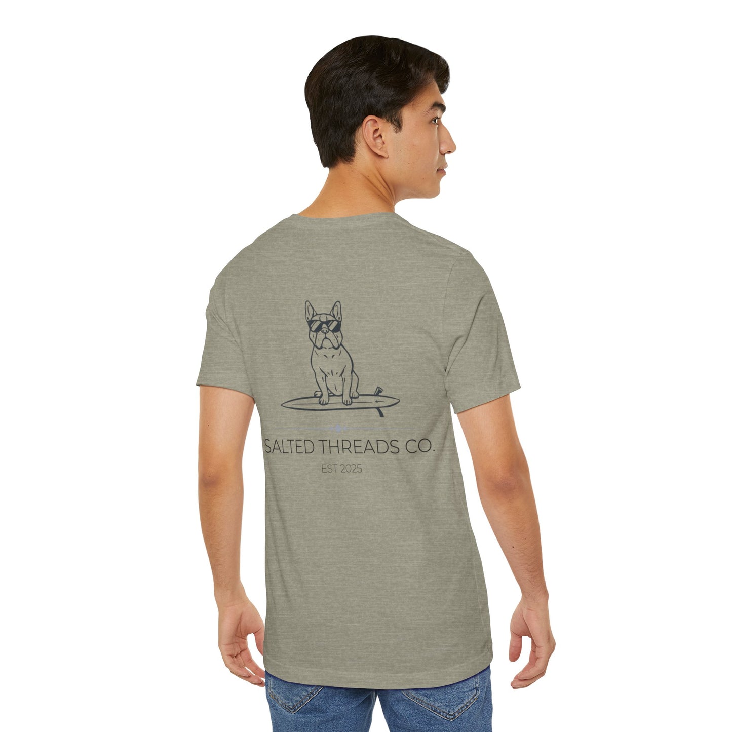 Salted Threads Co. Unisex Surf Dog Tee - Casual Summer Wear