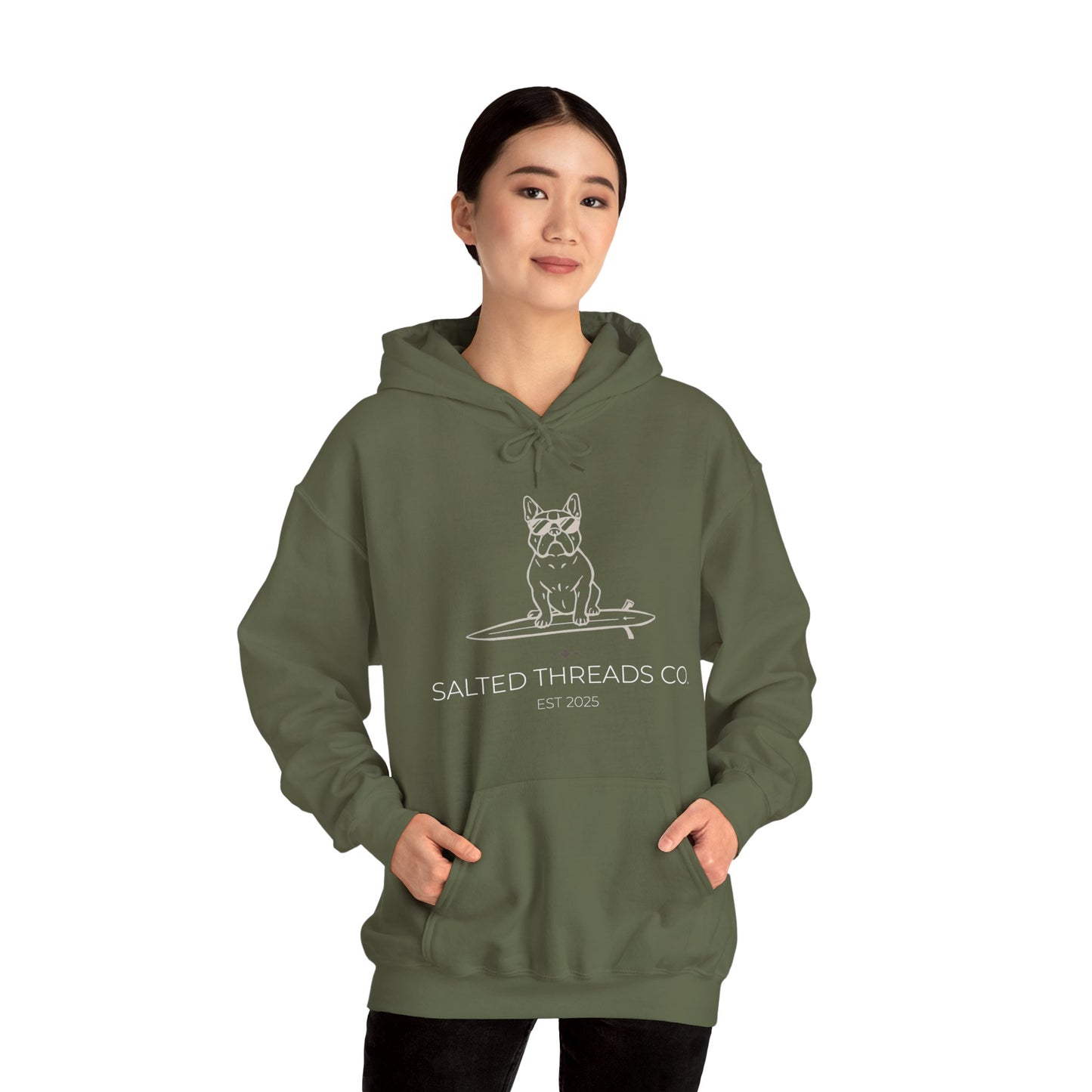 Salted Threads French Bull Hoodie - Unisex Heavy Blend™ Sweatshirt - D