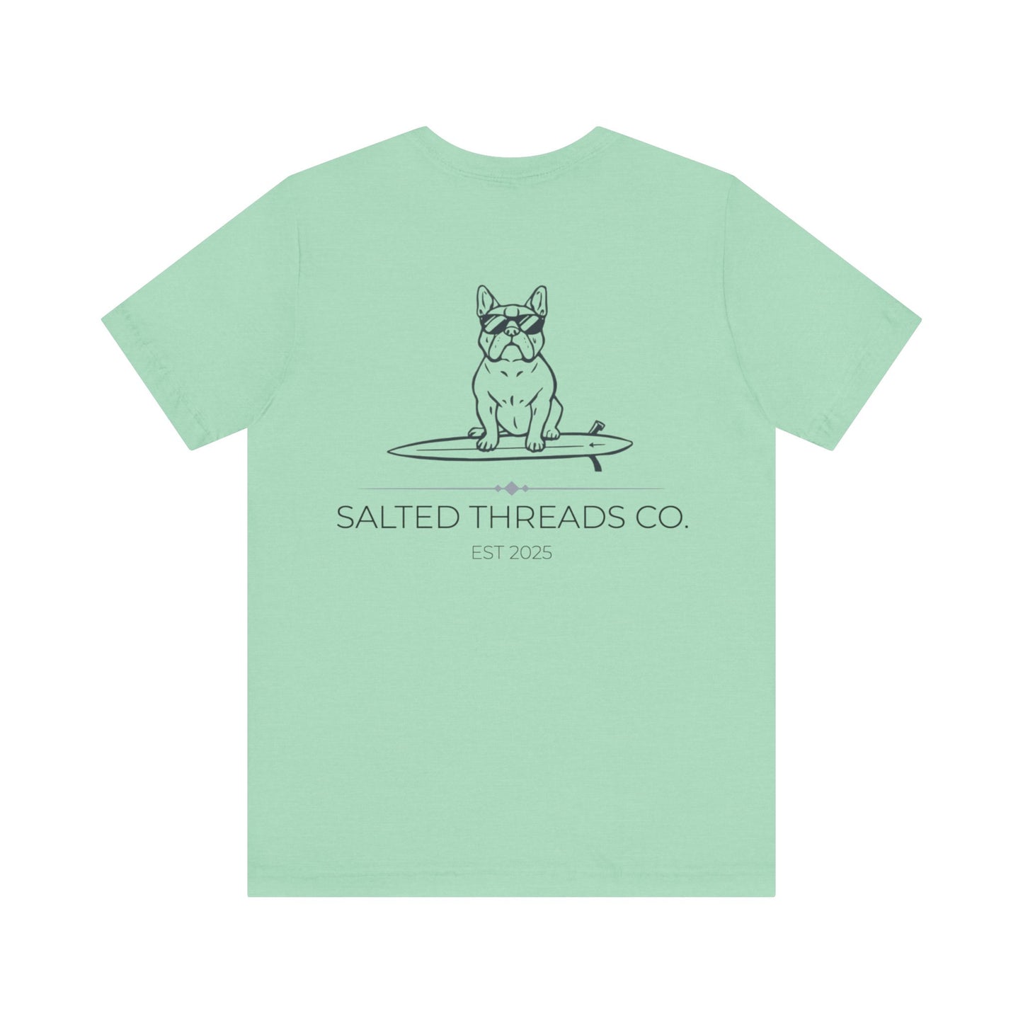 Salted Threads Co. Unisex Surf Dog Tee - Casual Summer Wear