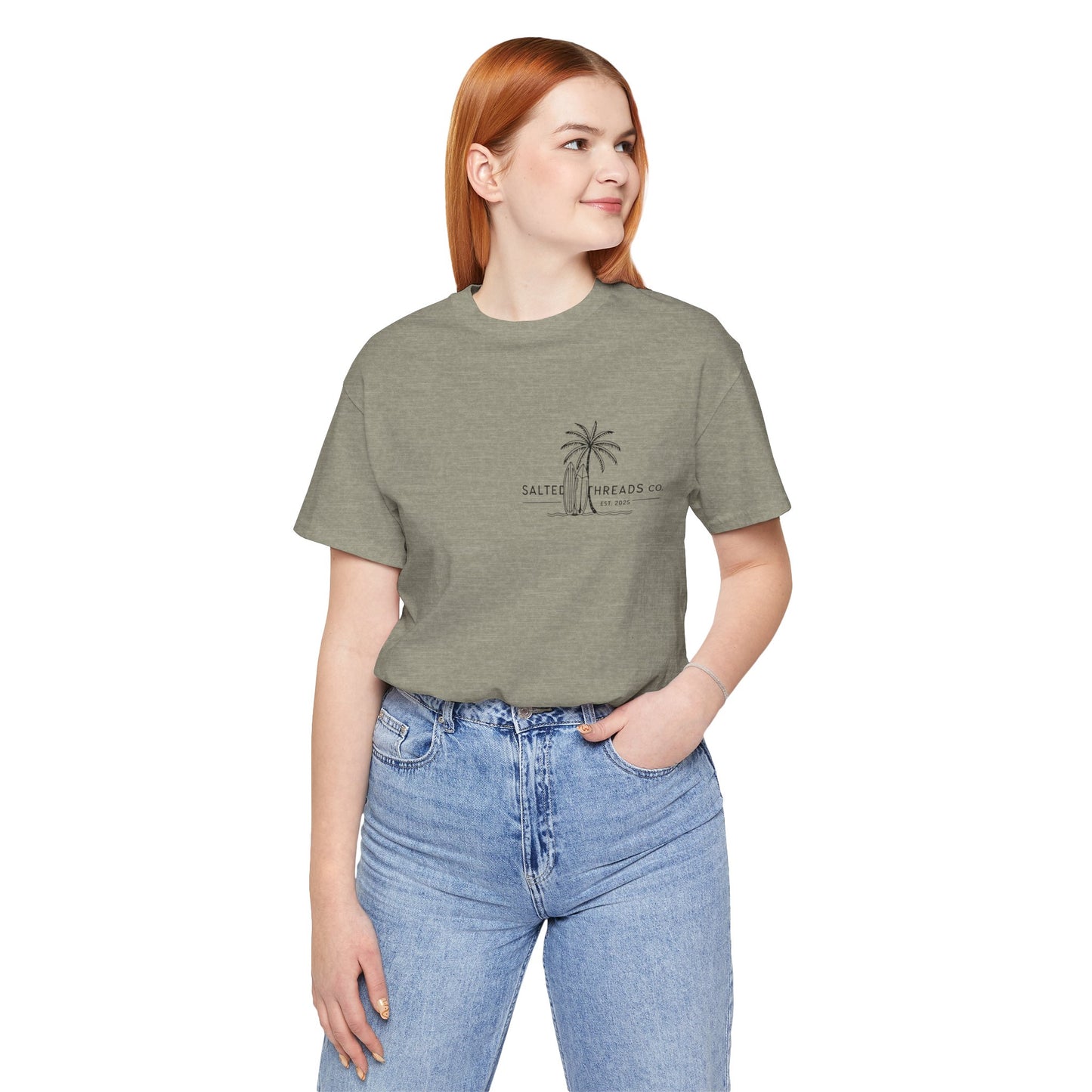 Beach Life Unisex Tee Heather Stone