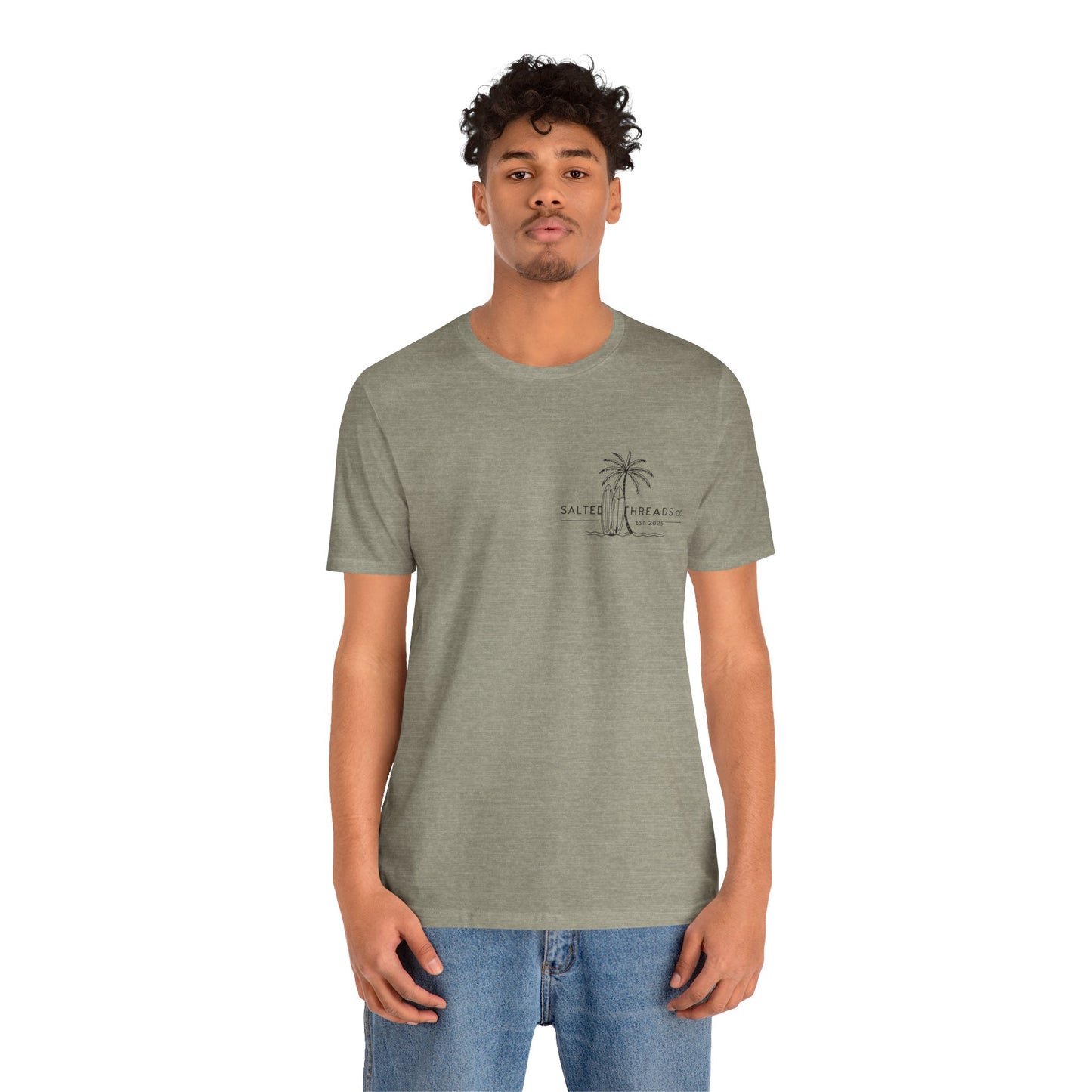 Beach Life Unisex Tee Heather Stone