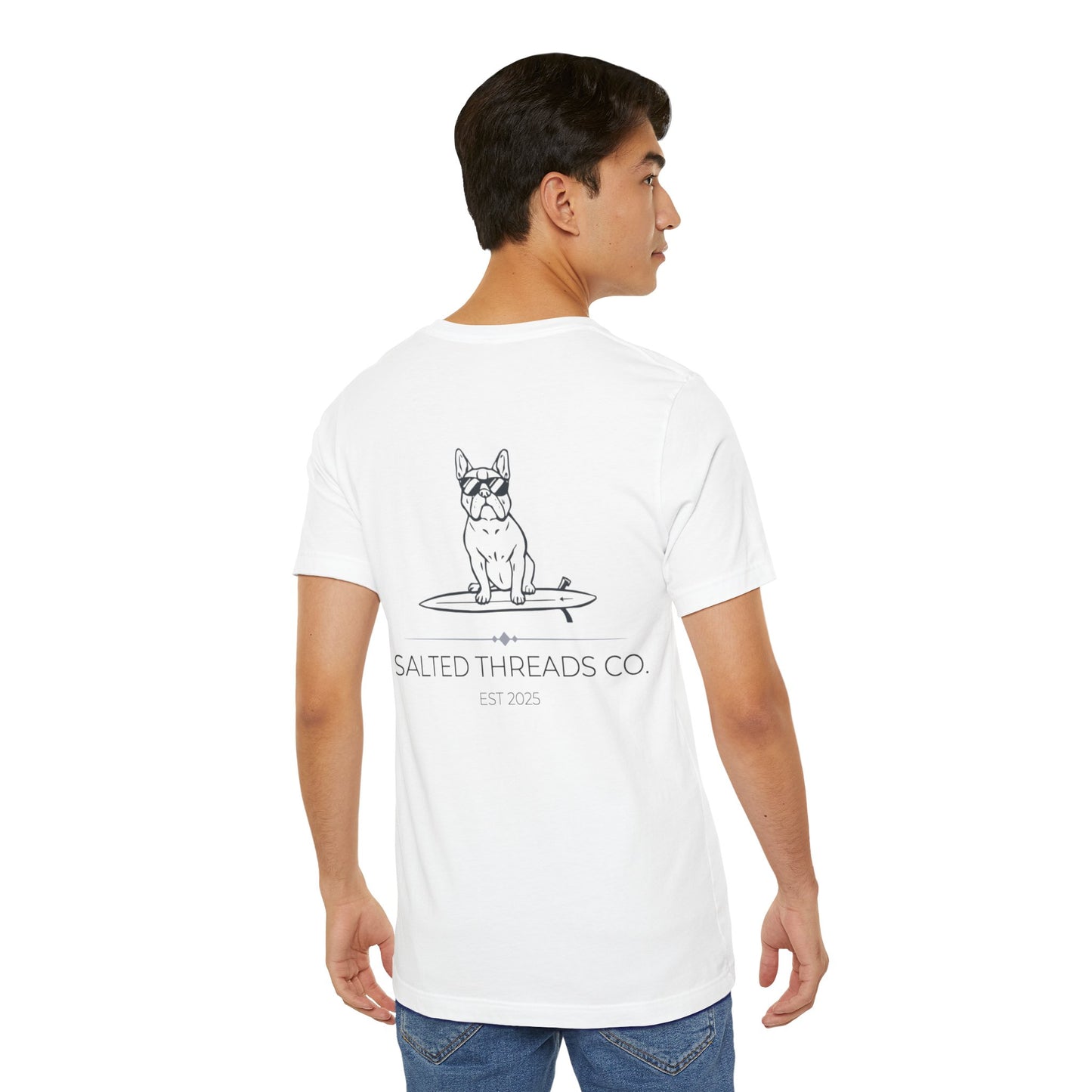 Salted Threads Co. Unisex Surf Dog Tee - Casual Summer Wear