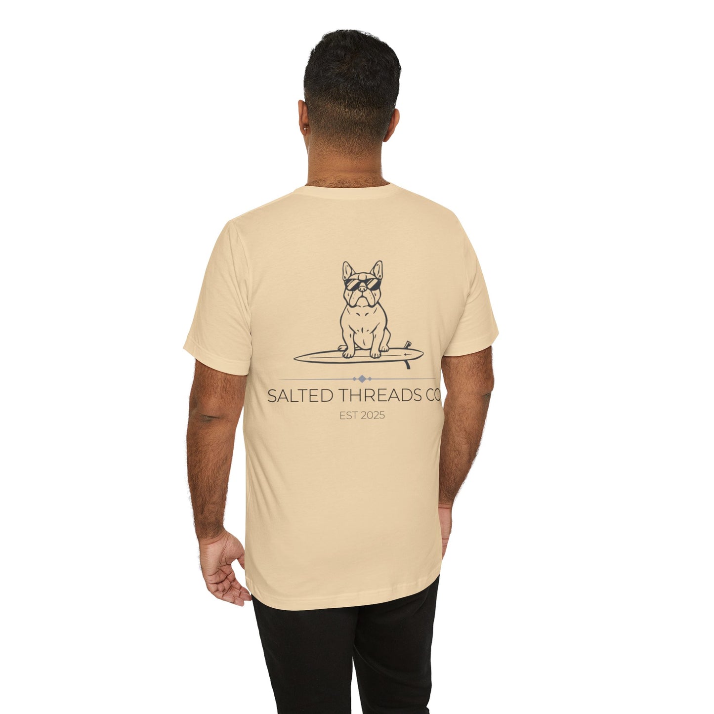 Salted Threads Co. Unisex Surf Dog Tee - Casual Summer Wear