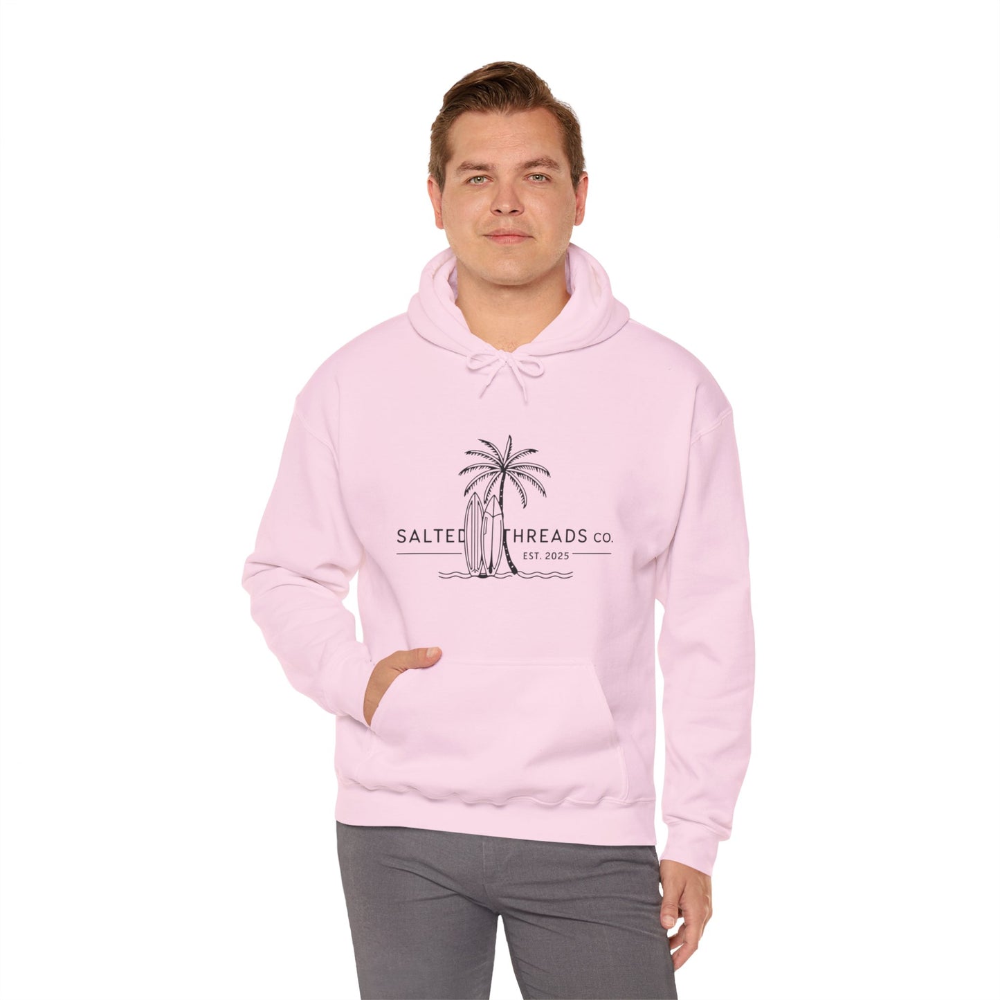 Beach Vibes Hooded Sweatshirt Pink