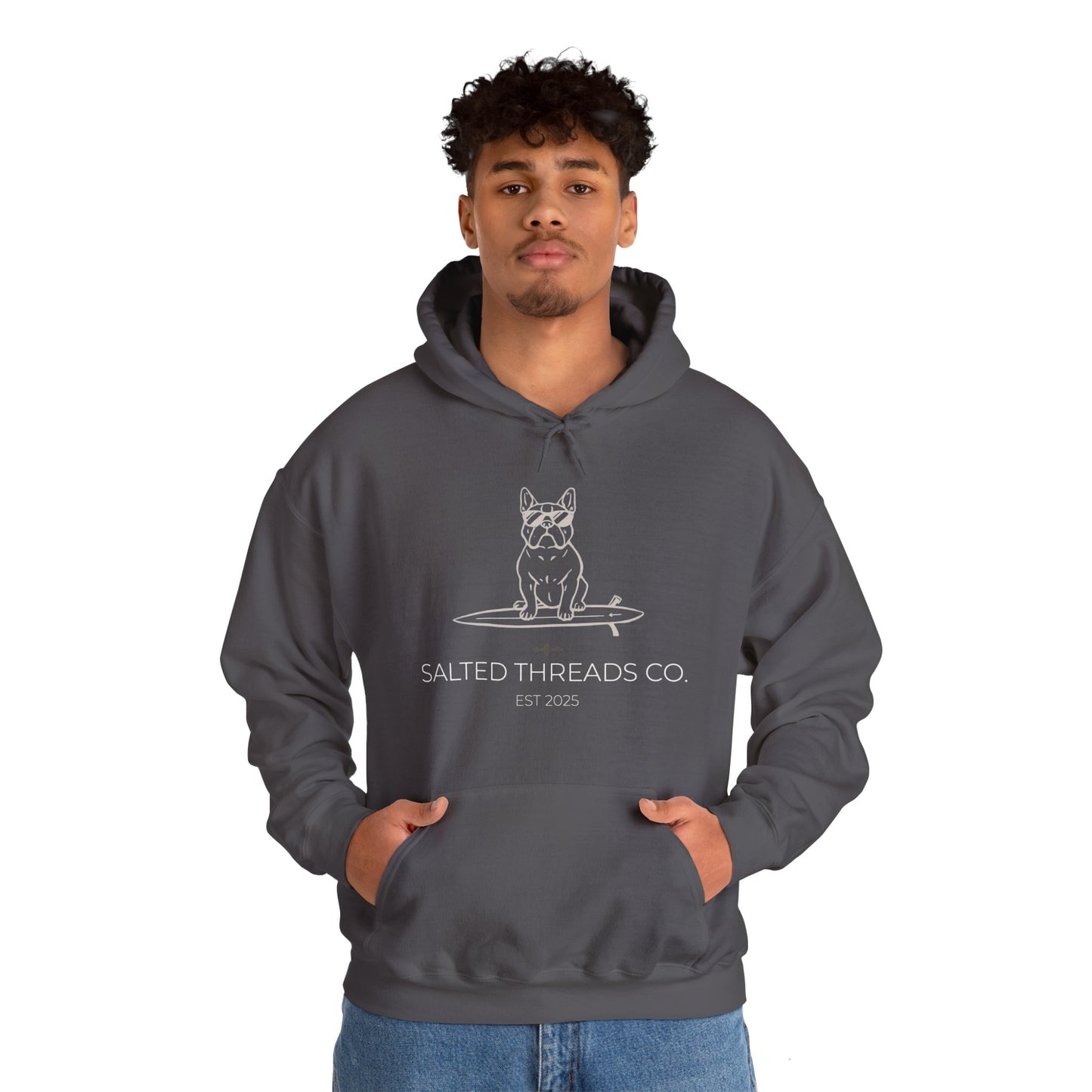 Salted Threads French Bull Hoodie - Unisex Heavy Blend™ Sweatshirt - D