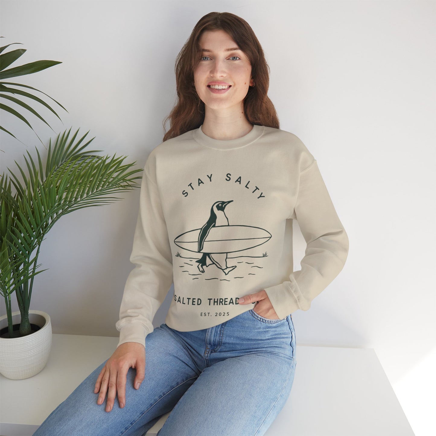 Stay Salty Penguin Sweatshirt