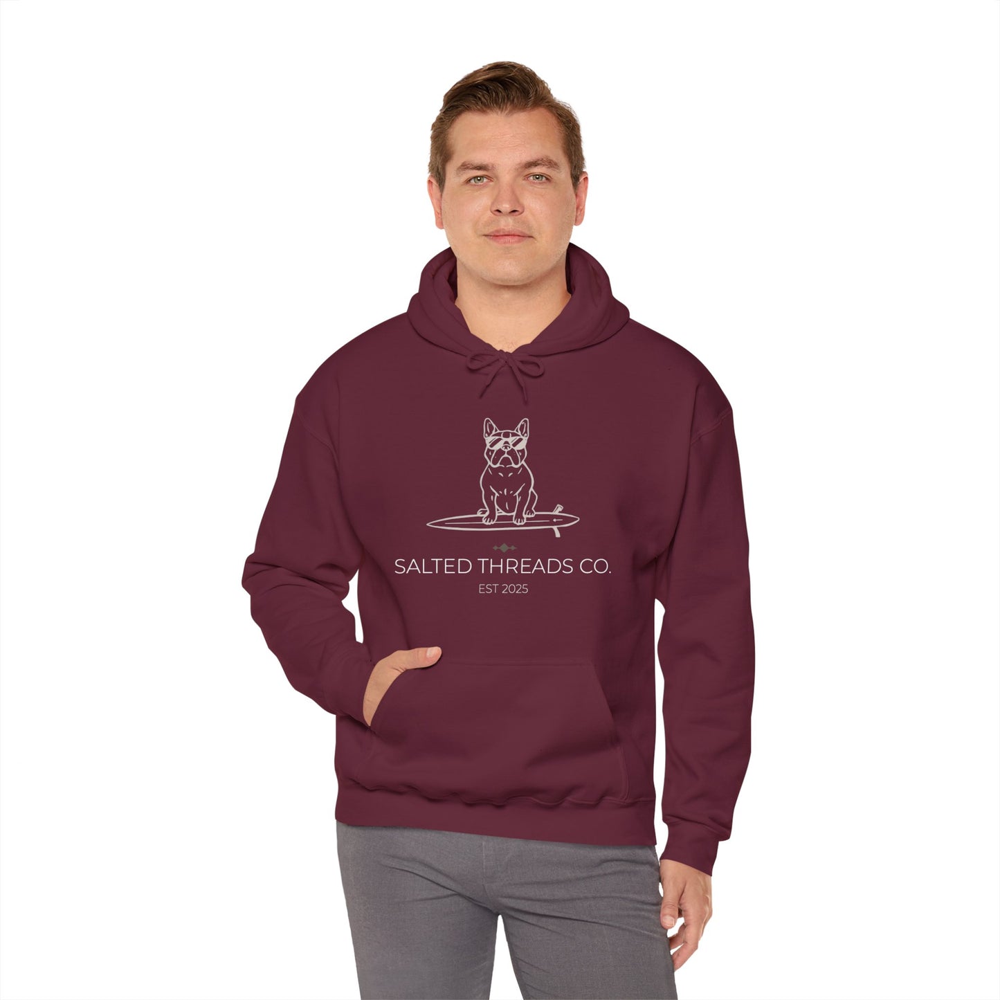 Salted Threads French Bull Hoodie - Unisex Heavy Blend™ Sweatshirt - D