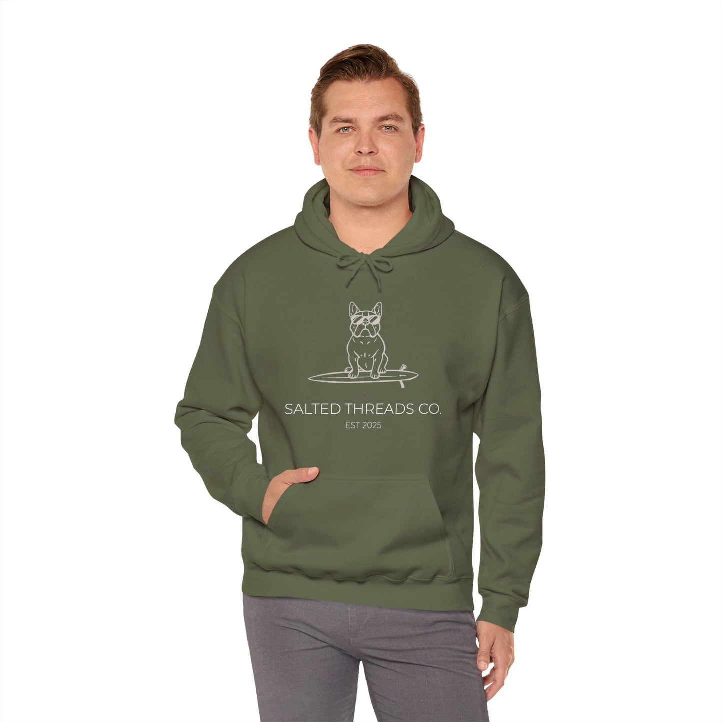 Salted Threads French Bull Hoodie - Unisex Heavy Blend™ Sweatshirt - D