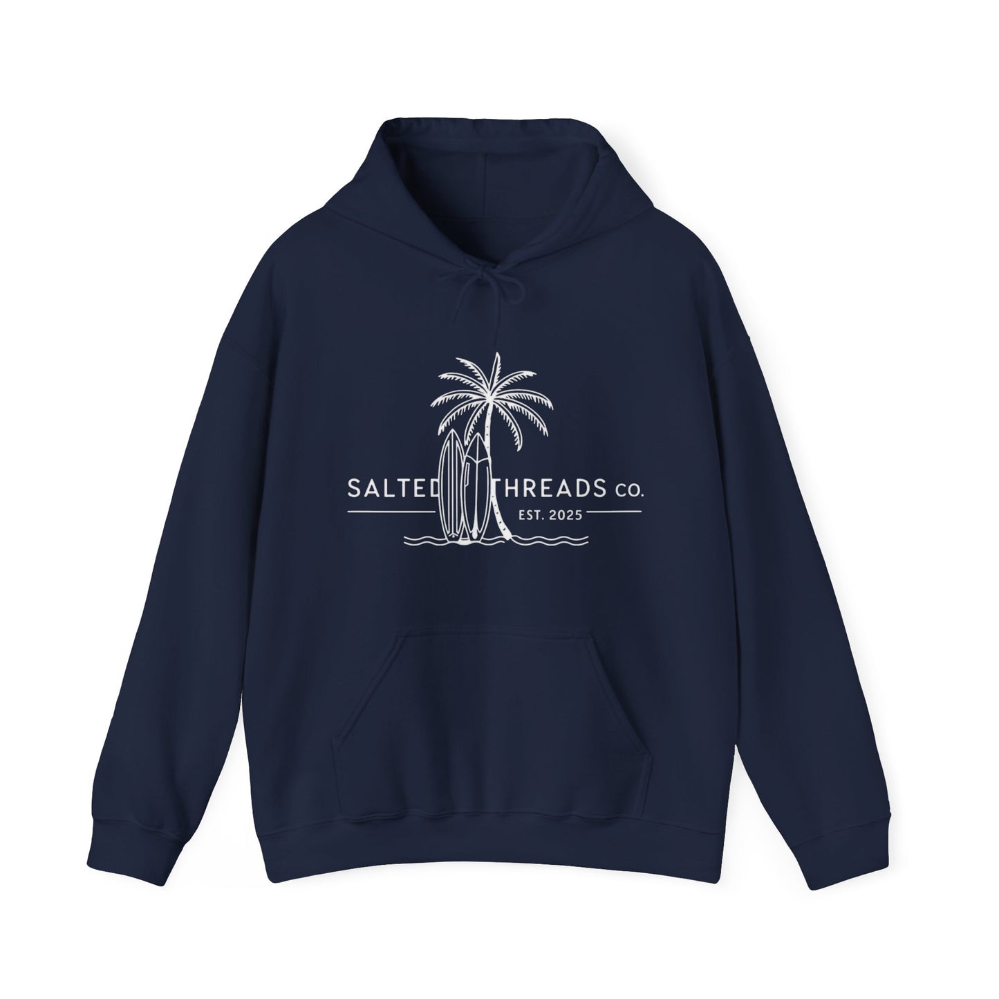 Salted Threads Co. Surf Vibes Unisex Heavy Blend Hoodie - Navy