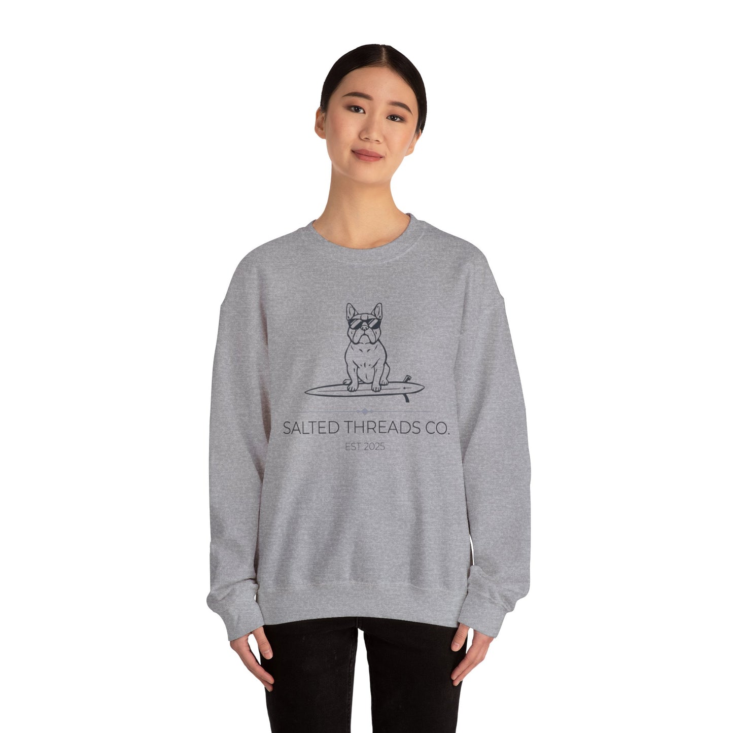 Salted Threads Co. French Bulldog Crewneck Sweatshirt
