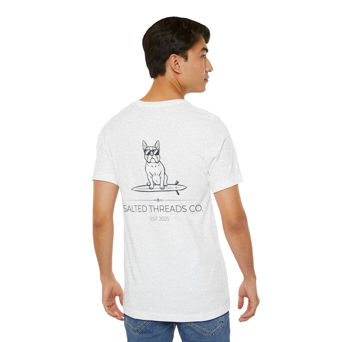 Salted Threads Co. Unisex Surf Dog Tee - Casual Summer Wear